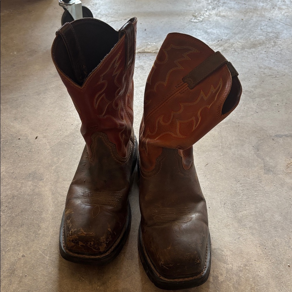Ariat Steel Toe Work Boots - Brown